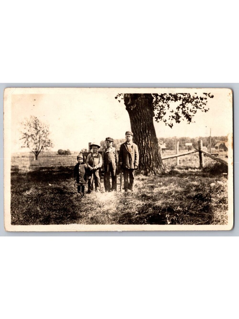 Metamora IL "Midget" Raymond Schneider Prop. Kids RPPC Real Photo Postcard c1910